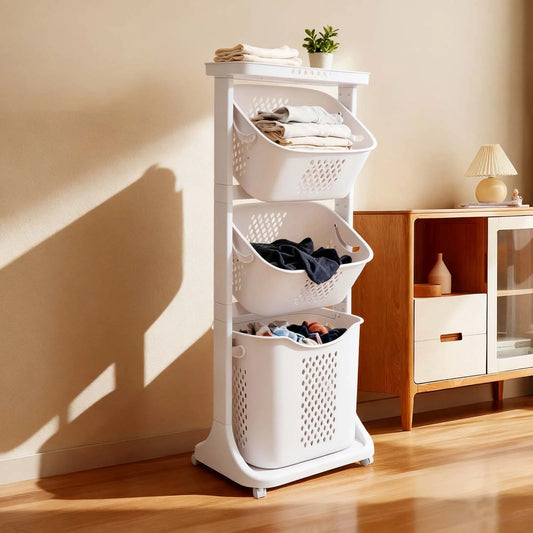Laundry Basket with Wheels