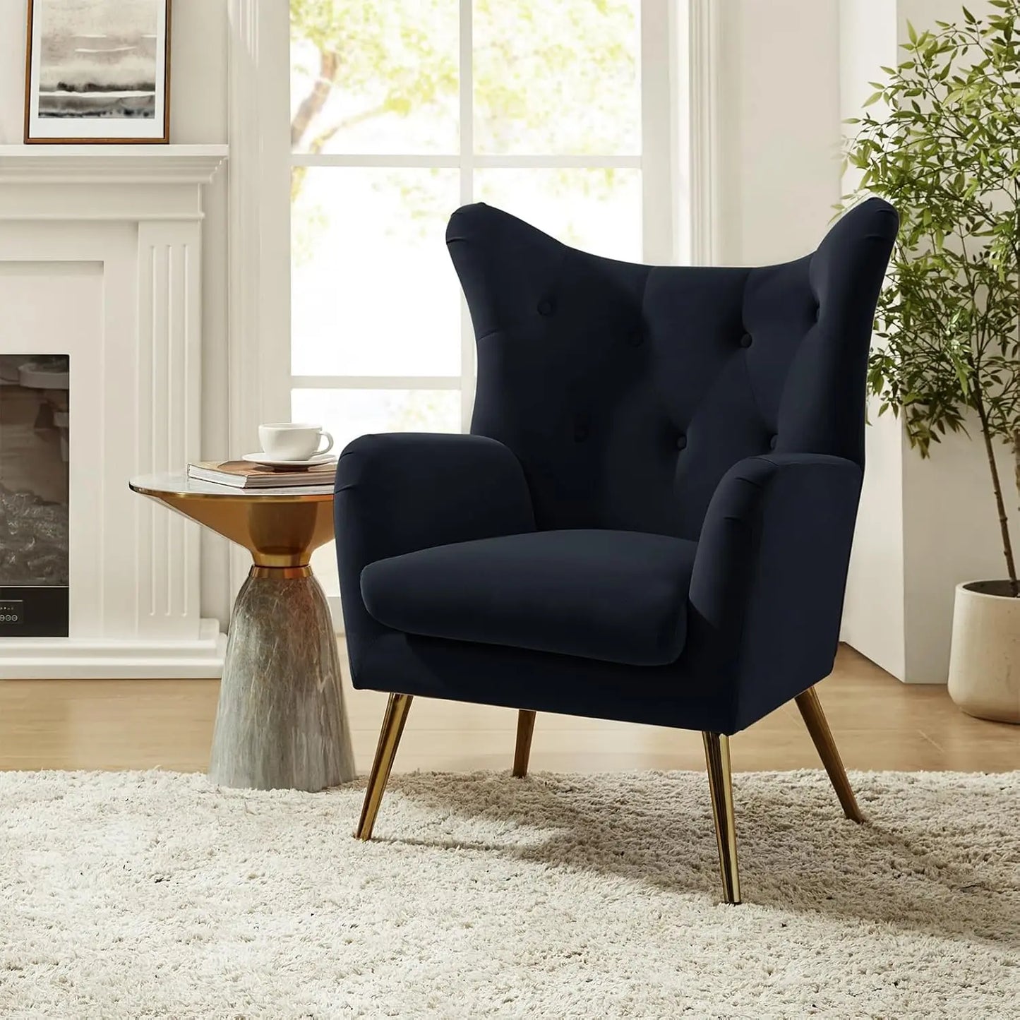 Velvet Accent Chair