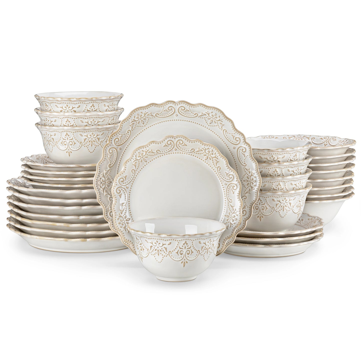 16/32 Piece Plates Dinner Set