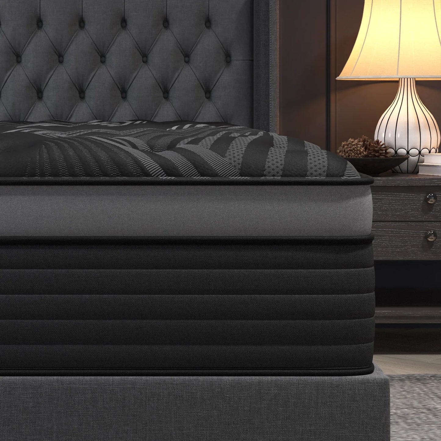 12"14" Gel Memory Foam Hybrid Pocket Spring Mattress Twin Full Queen King