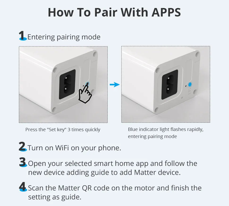 WiFi Electric Sliding Curtain Track