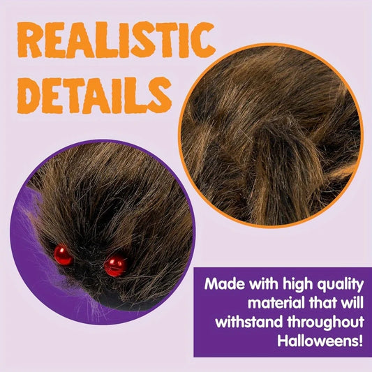 Large Giant Spider Halloween Outdoor Decorations Scary Large Spider(Standing Height Is 15 Inches)