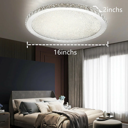 LOYALHEART 16" Modern Crystal Ceiling Light