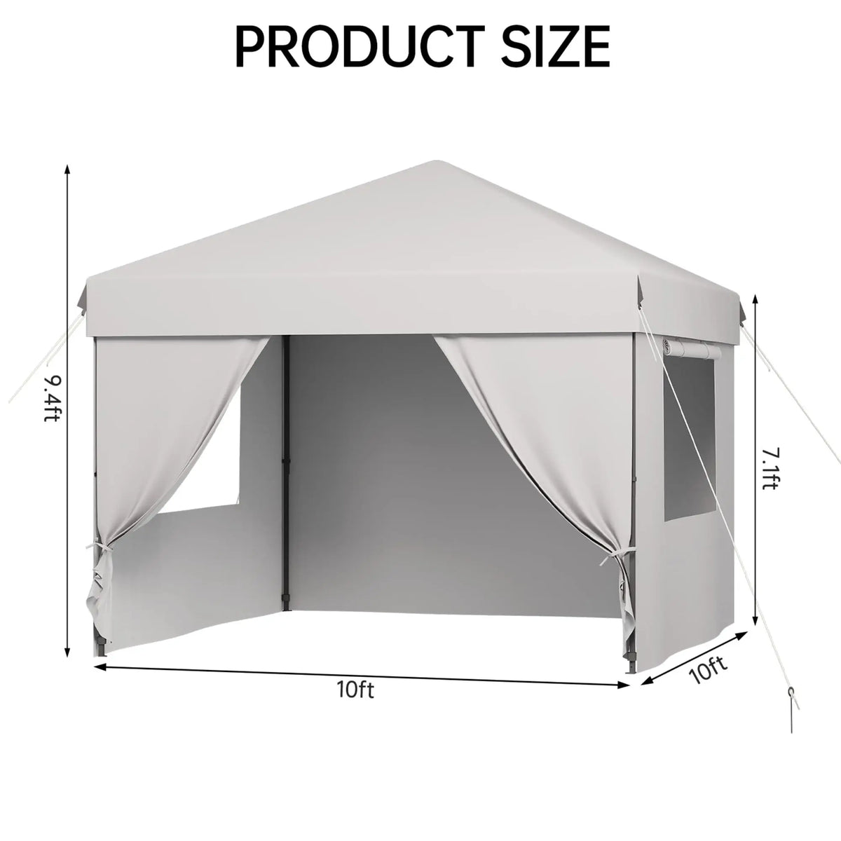 10x10FT Instant Pop Up Canopy Tent