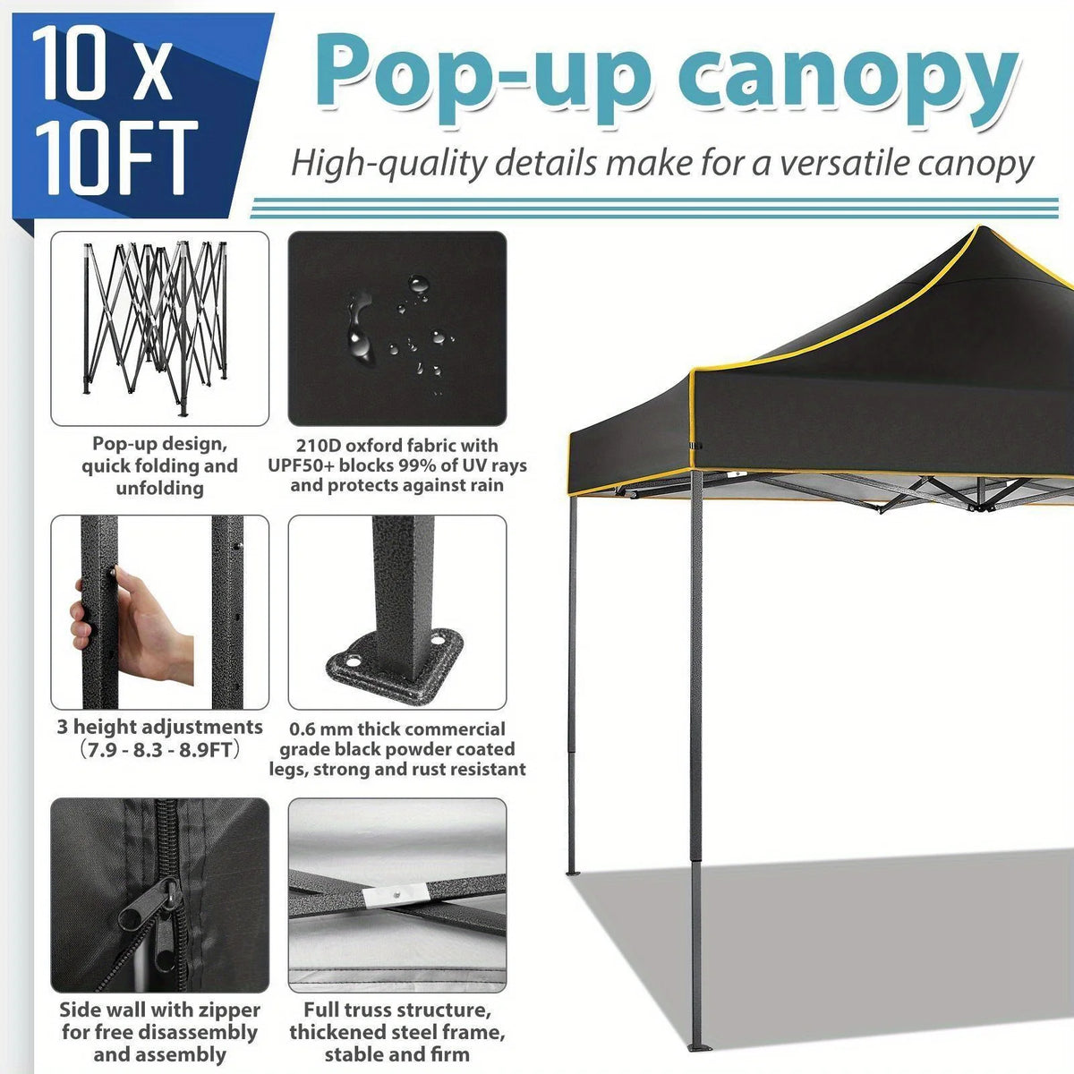 10x10FT Pop Up Canopy Tent