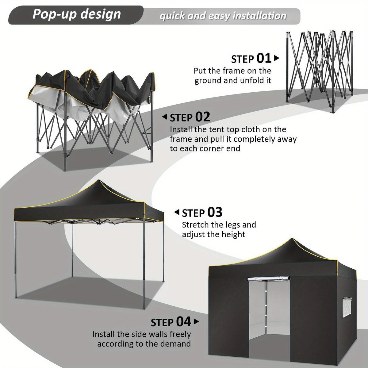 10x10FT Pop Up Canopy Tent