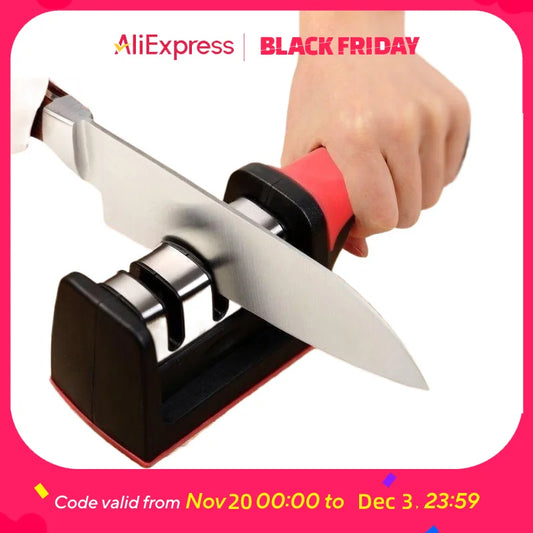 3-Stage Knife Sharpener Set - Diamond & Ceramic Rods