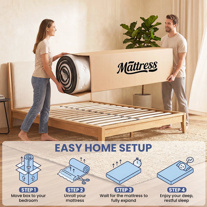 12 Inch Twin Mattress, Hybrid Pocket Spring Mattress