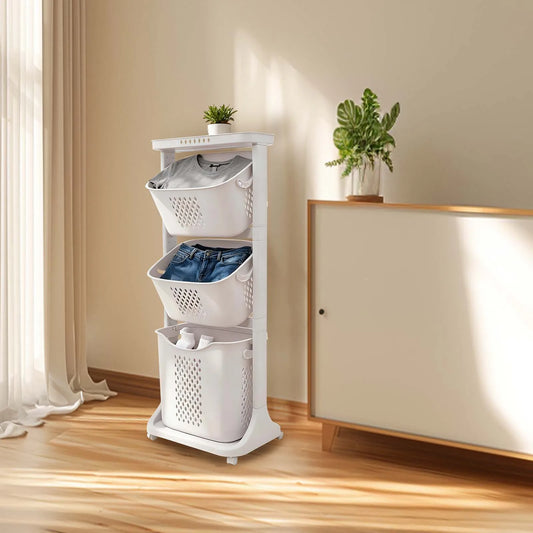 Laundry Basket with Wheels