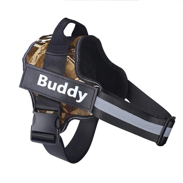 Reflective Dog Harness With ID Patch