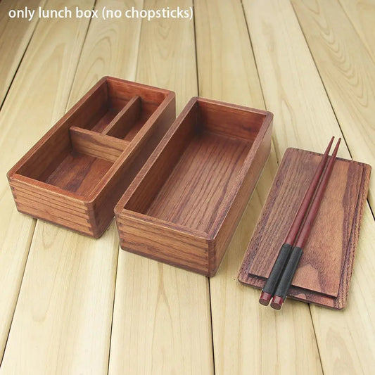 Rectangle Double Layer Wood  Containers