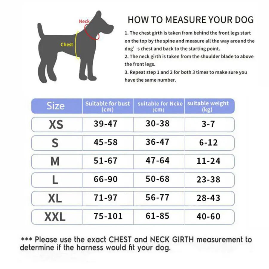 Reflective Dog Harness With ID Patch
