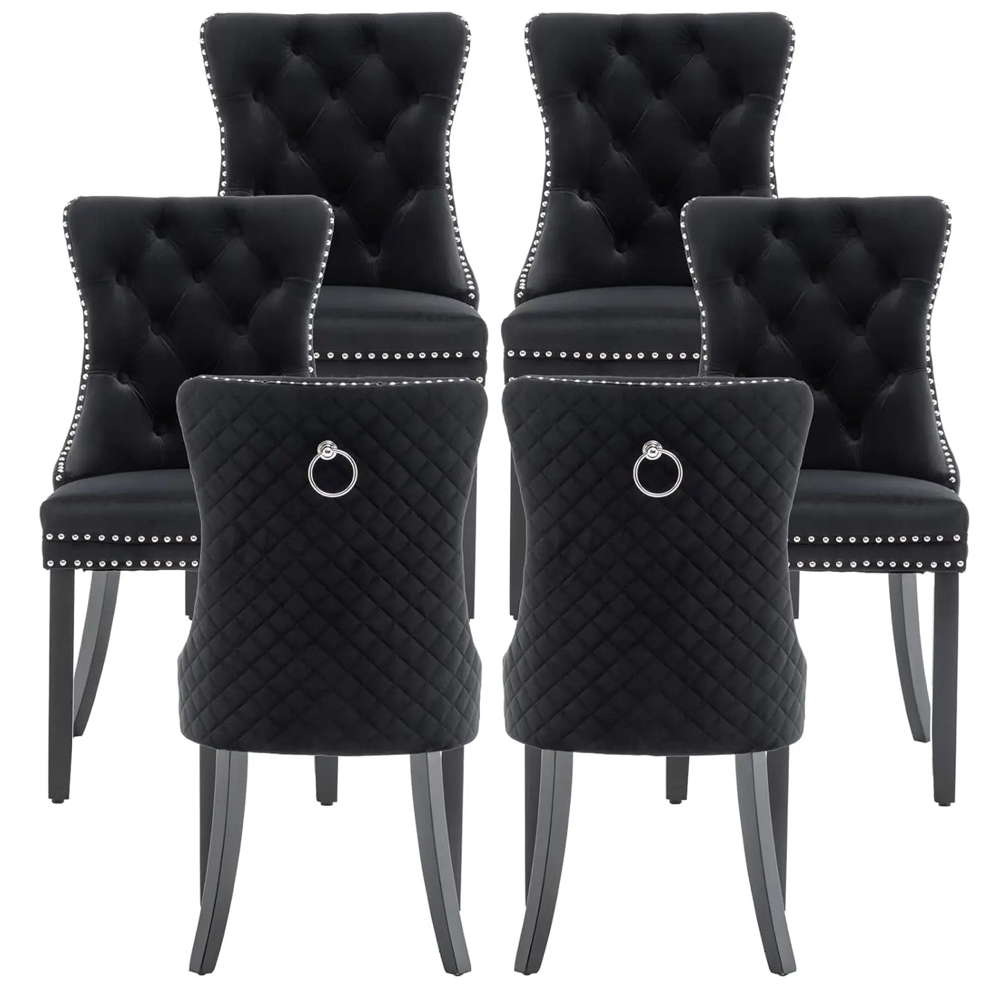 Leather Dining Chairs Set of 6