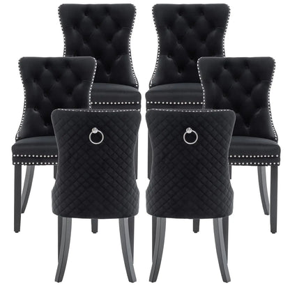 Leather Dining Chairs Set of 6
