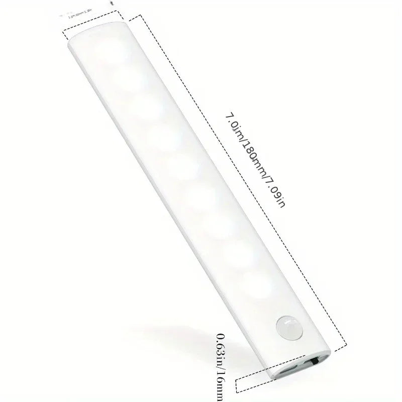Under Cabinet Lights 1/3/5/6pcs, Motion Sensor Rechargeable  Battery Operated 2 Colors