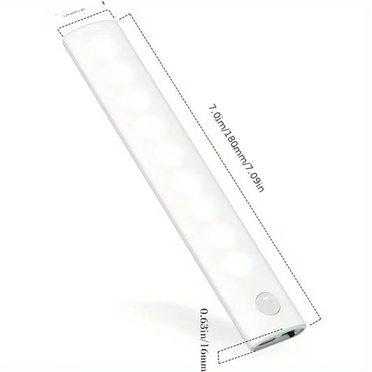 Under Cabinet Lights 1/3/5/6pcs, Motion Sensor Rechargeable  Battery Operated 2 Colors