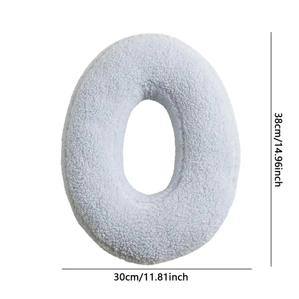 Soft Initial Throw Cushion Plush English Alphabet