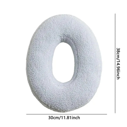 Soft Initial Throw Cushion Plush English Alphabet