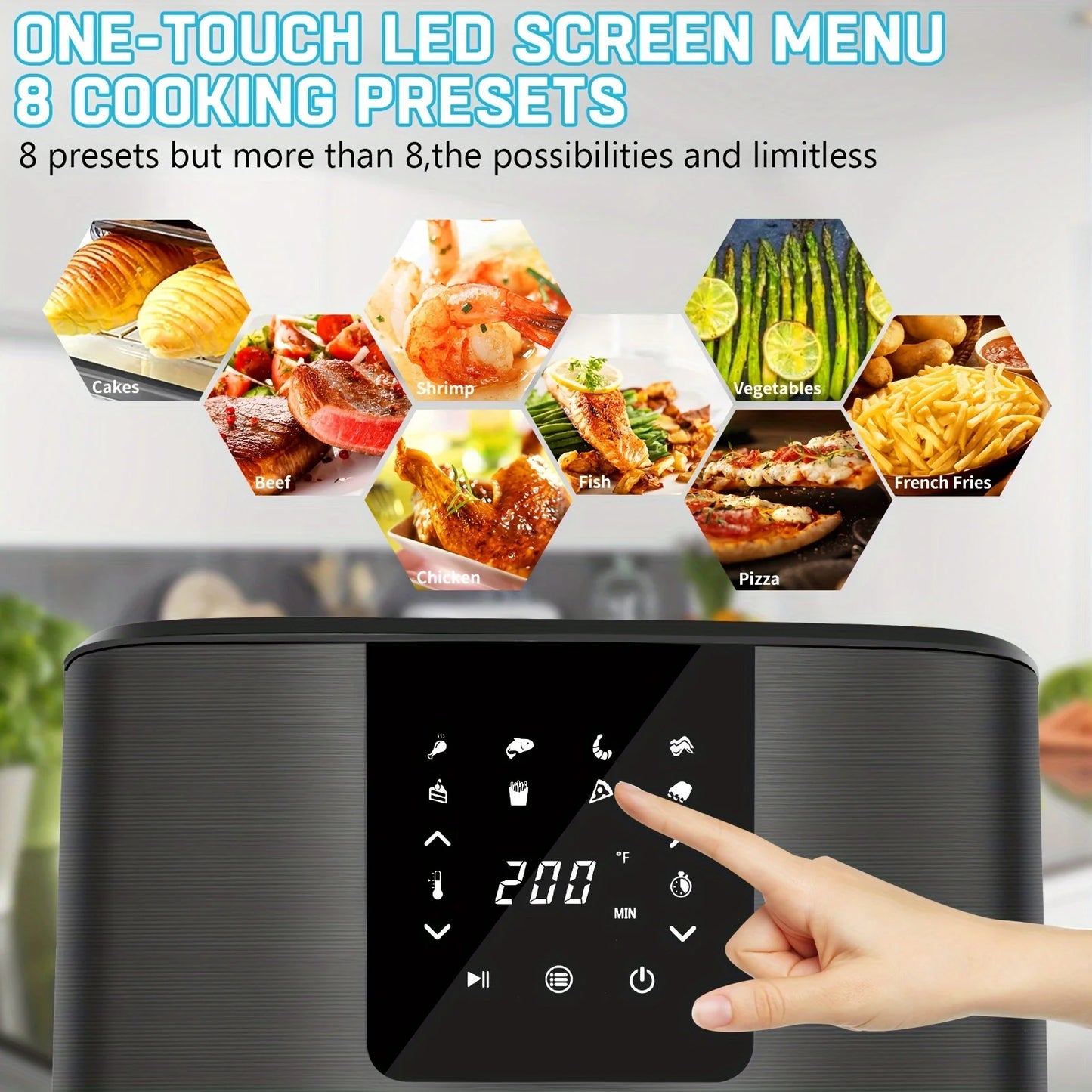 1500W 7QT AirFryer Cooker