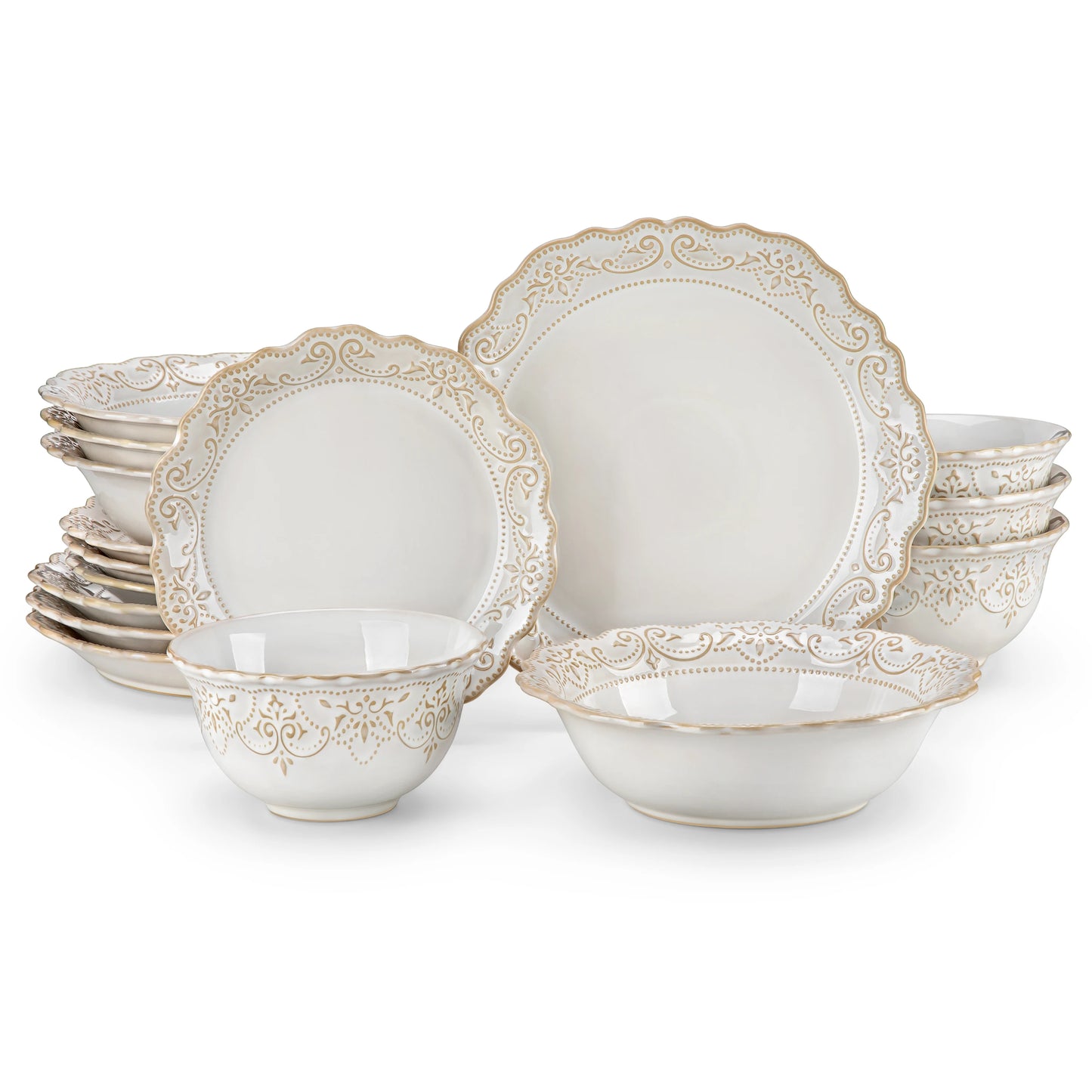 16/32 Piece Plates Dinner Set