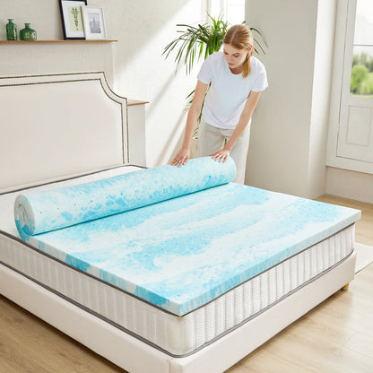 JHK 2-4 Inch Memory Foam Soft Mattress Topper