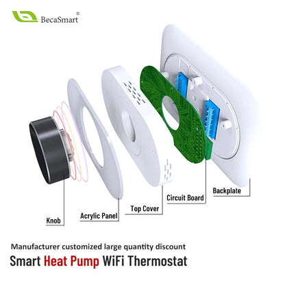 Weekly Programmable  Smart Home Thermostat With TFT LCD Display Floor Heating Thermosta Alexa Google Assistant