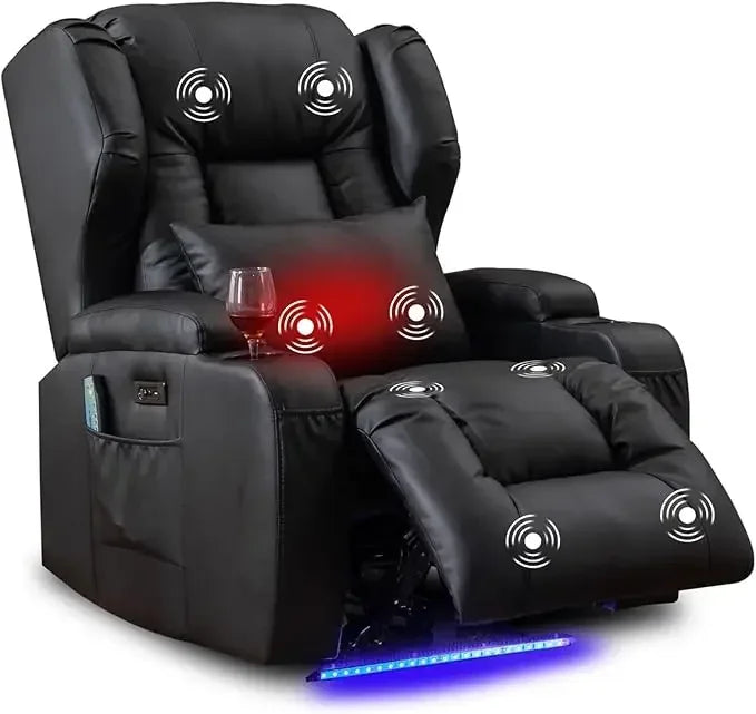 Power Recliner Chair Set of 2