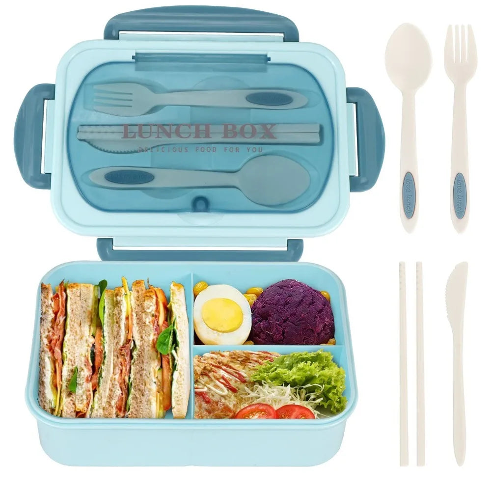 Durable With Cutlery Student Lunch Box