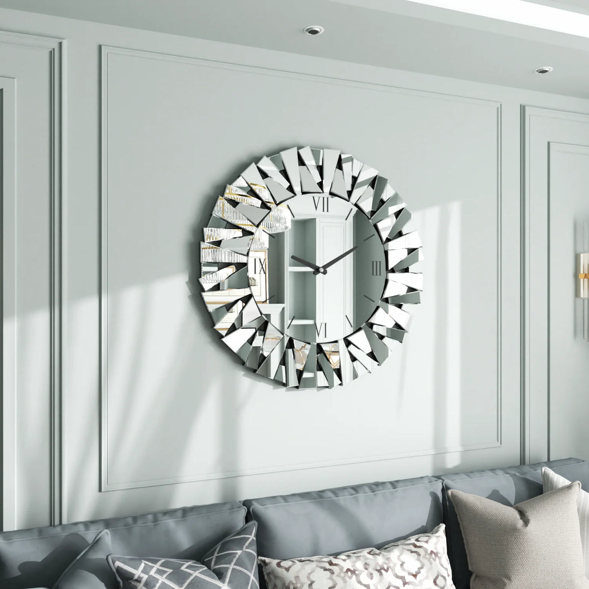 80CM Large Wall Clock for Living Room Bedroom Fireplaces