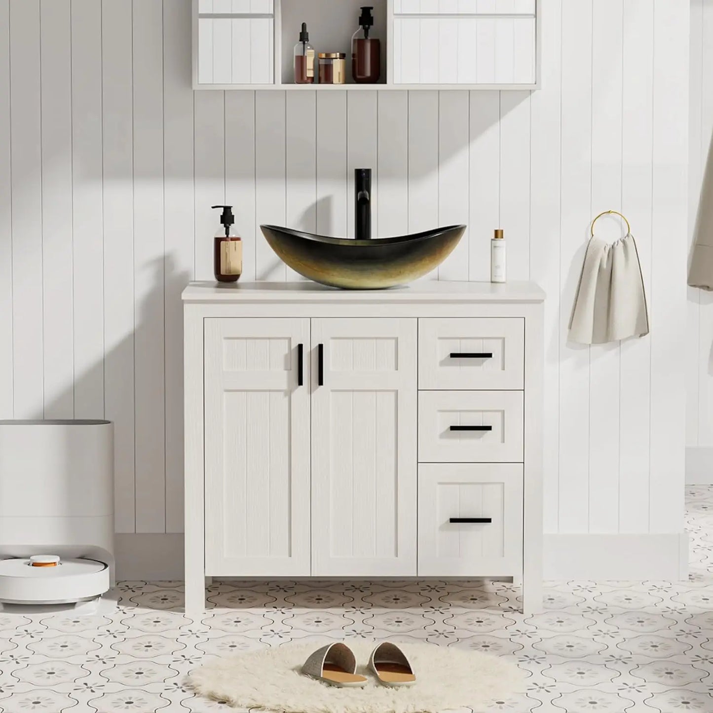 36" Bathroom Vanity Sink Combo