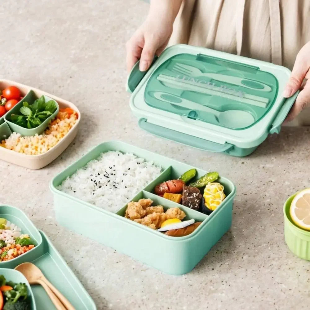 Durable With Cutlery Student Lunch Box