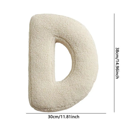 Soft Initial Throw Cushion Plush English Alphabet