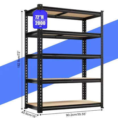 72" Adjustable Metal Column Shelving