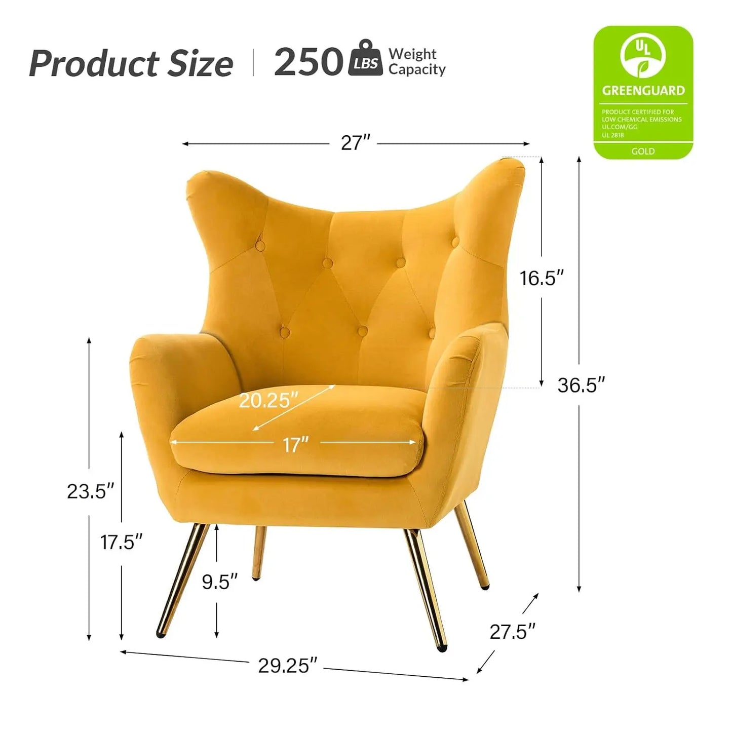 Velvet Accent Chair
