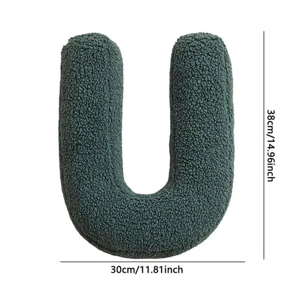 Soft Initial Throw Cushion Plush English Alphabet