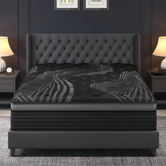 12"14" Gel Memory Foam Hybrid Pocket Spring Mattress Twin Full Queen King