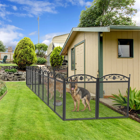 8 Panels DIY Heavy Duty Dog Playpen Pen Outdoor Indoor