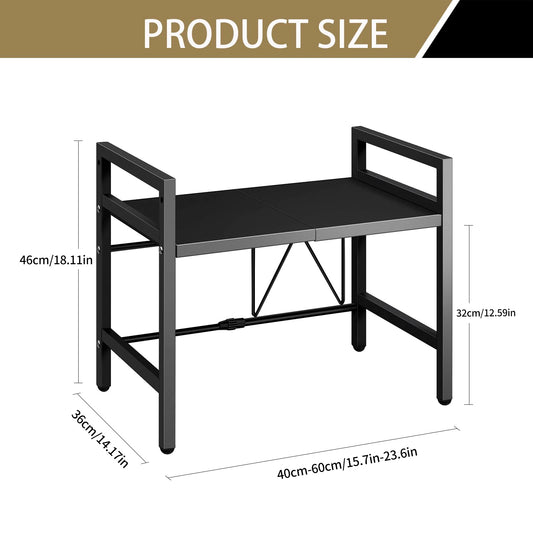 1pc Expandable 42-64cm Microwave Shelf Organize