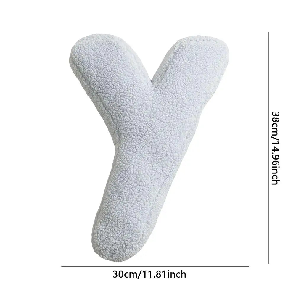 Soft Initial Throw Cushion Plush English Alphabet