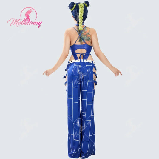 MOBBUNNY Jolyne Cosplay Costume Halloween Spider Web Lingerie Set