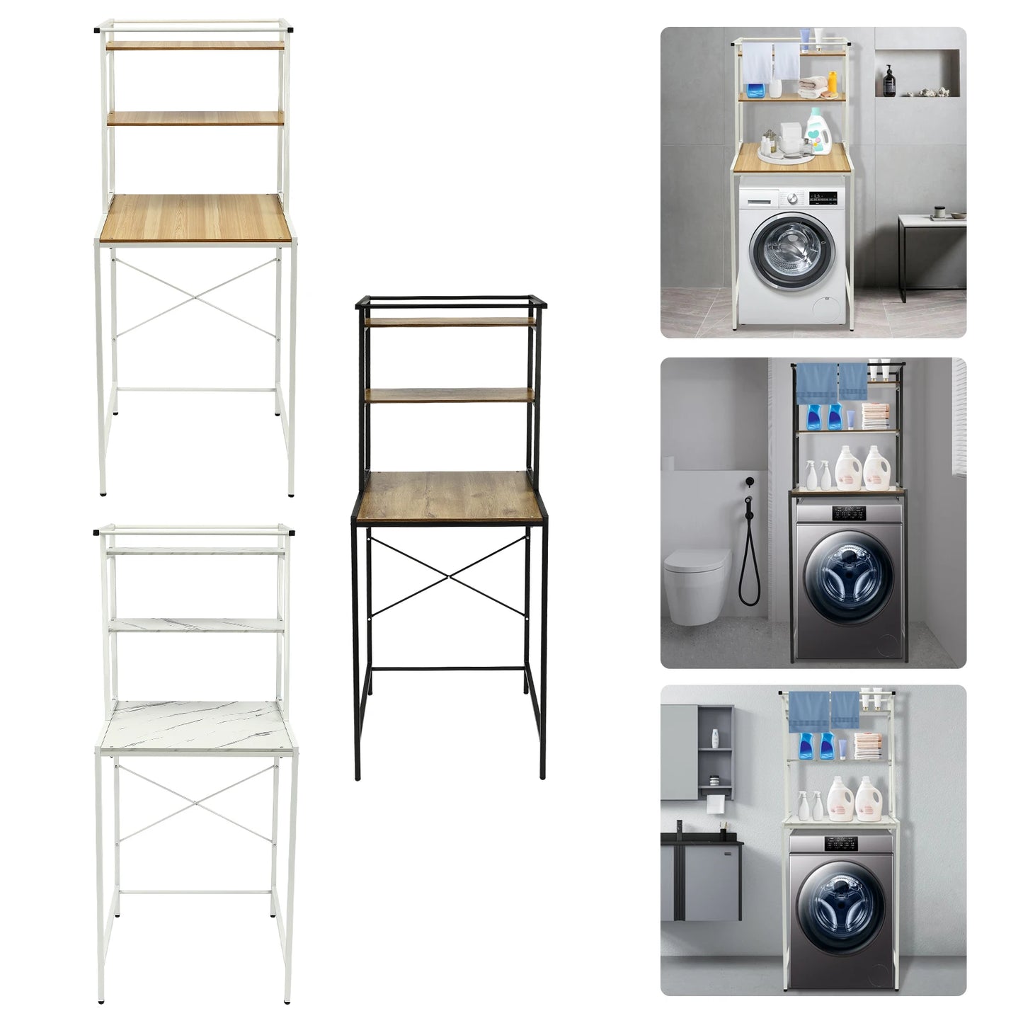 3 Tiers Washing Machine Shelving
