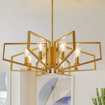 8-Light Chandelier Adjustable Height
