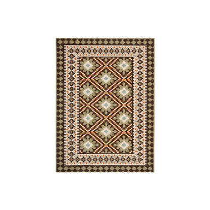 VIKAMA Moroccan Crystal Velvet Large Area Carpet | Decorative Floor Rug for Living Room Sofa Bedroom Home Decor