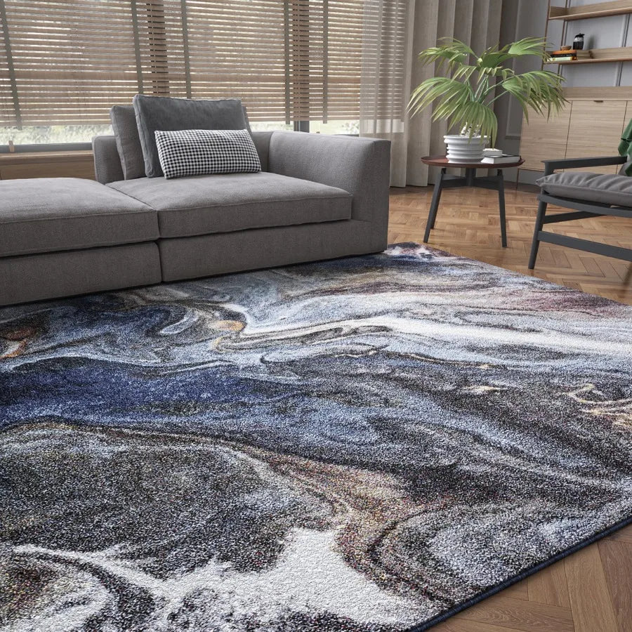 5x7 Navy Area Rug