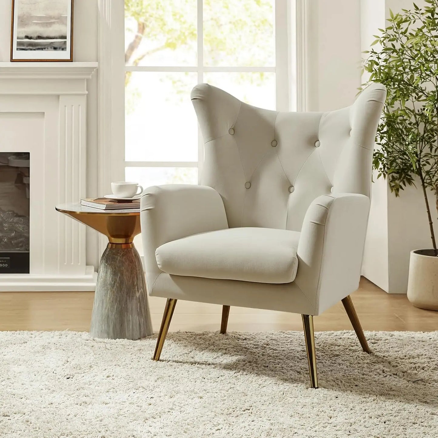 Velvet Accent Chair
