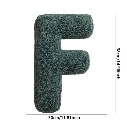 Soft Initial Throw Cushion Plush English Alphabet