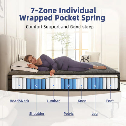 LayRoad 12-14inch Full-Size Memory Foam Mattress