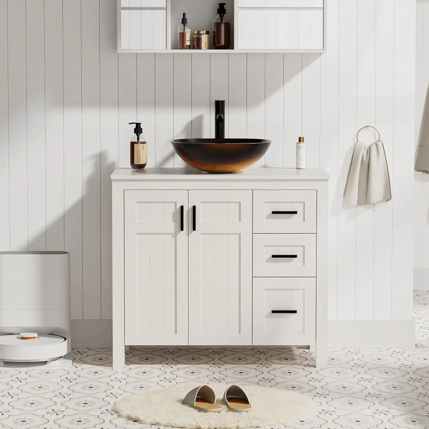 36" Bathroom Vanity Sink Combo