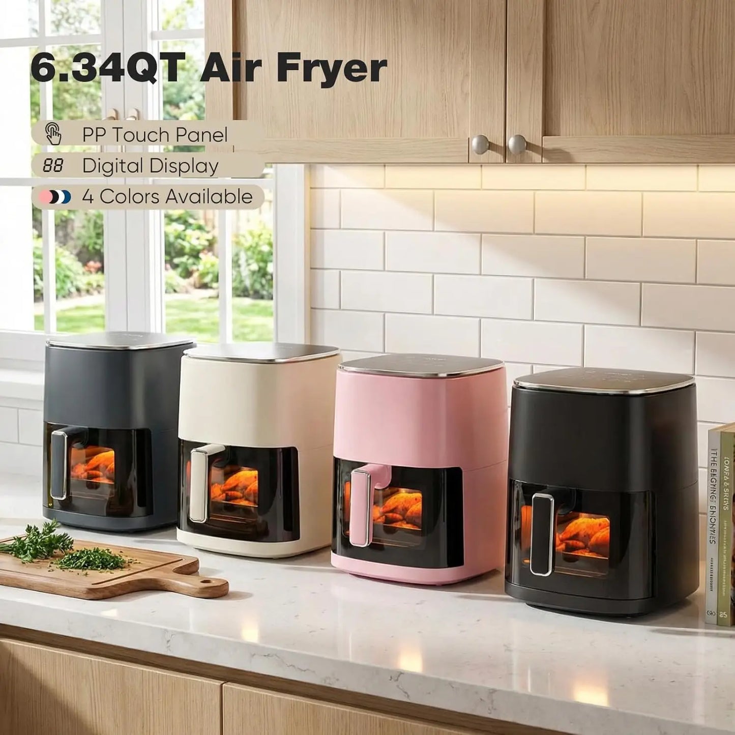 Air Fryer, 6-Quart with Viewing Window