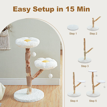 Flower Cat Tree for Indoor Cats